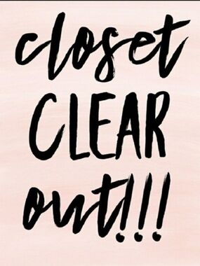 Closet Clearout Sales On Live - No Cancelation/Items Sold As Is